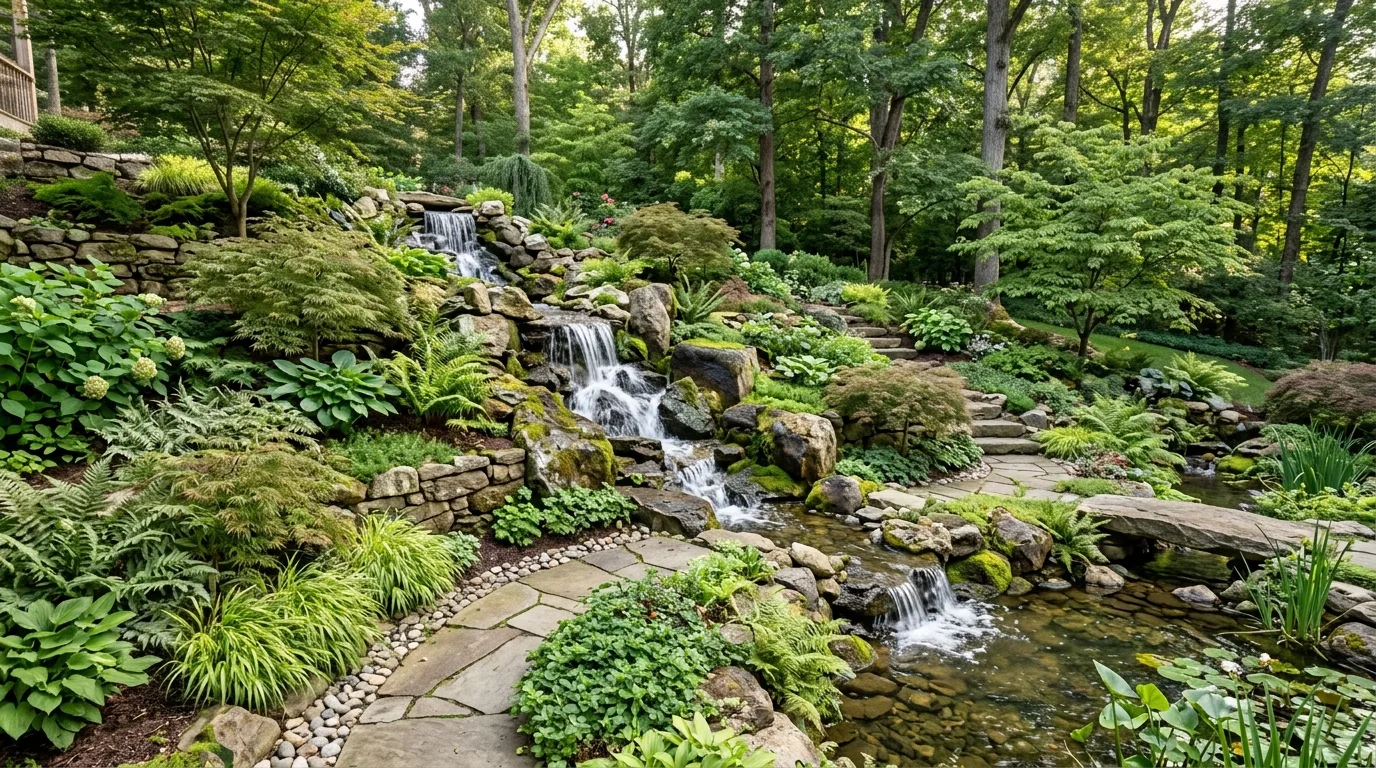 Layered Shrub Slope